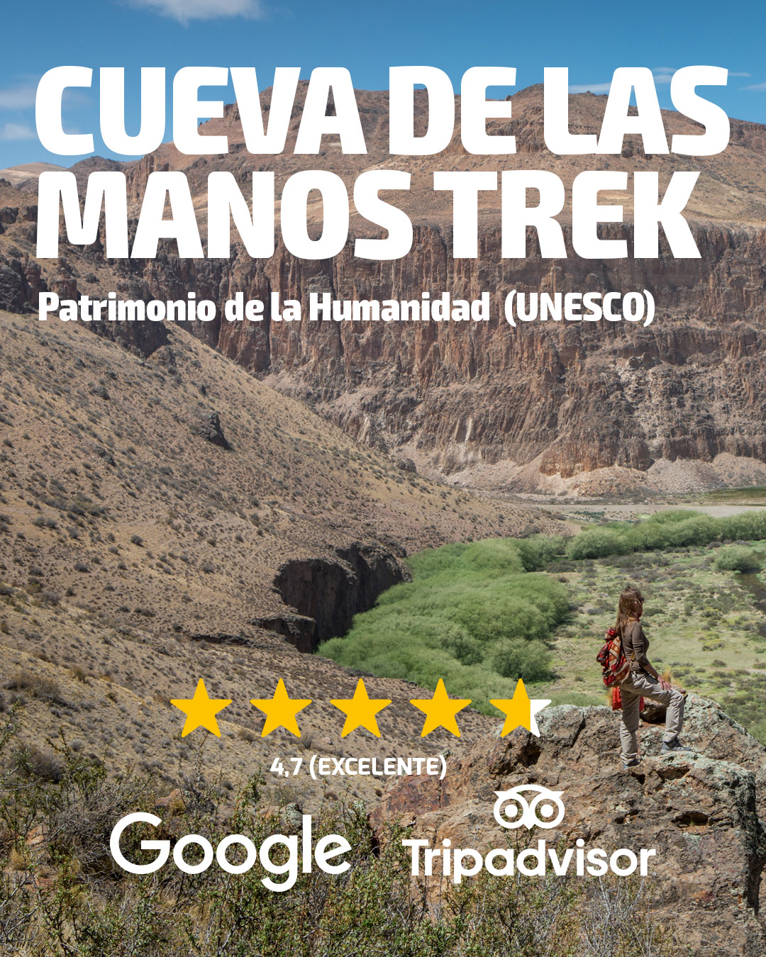 07 – Cueva de las Manos Trek trekking, asombro y arte rupestre que no podés dejar de vivir – CHELENCO TOURS 1